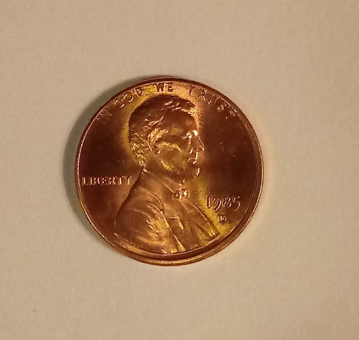 1985-D-Lincoln-Penny-Annealing/Counterclash